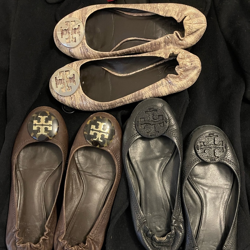 3 Tory Burch flats